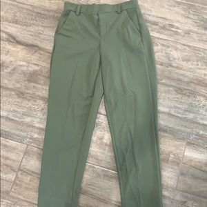 Green soft dress pants